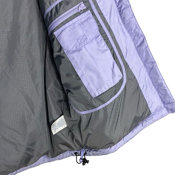 Lands End Down Puffer Vest Womens M 10-12 Purple Zip Pockets Gorpcore Outdoor - Picture 16 of 16